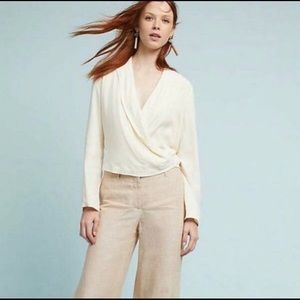 Anthropologie Ett:Twa wrap blouse